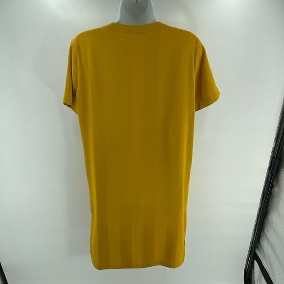 Scotch & Soda mustard gold yellow sheath dress v neck small EUC - Picture 12 of 13